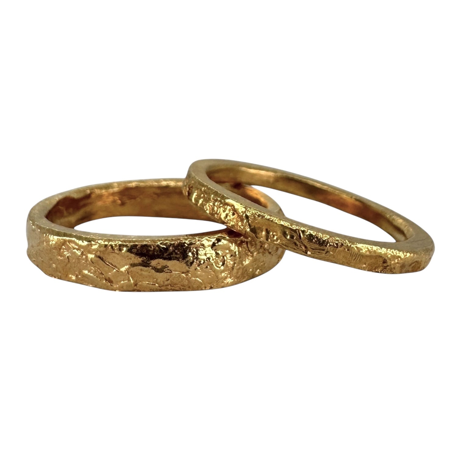 2mm Gold Flat Wedding Band - Guardian