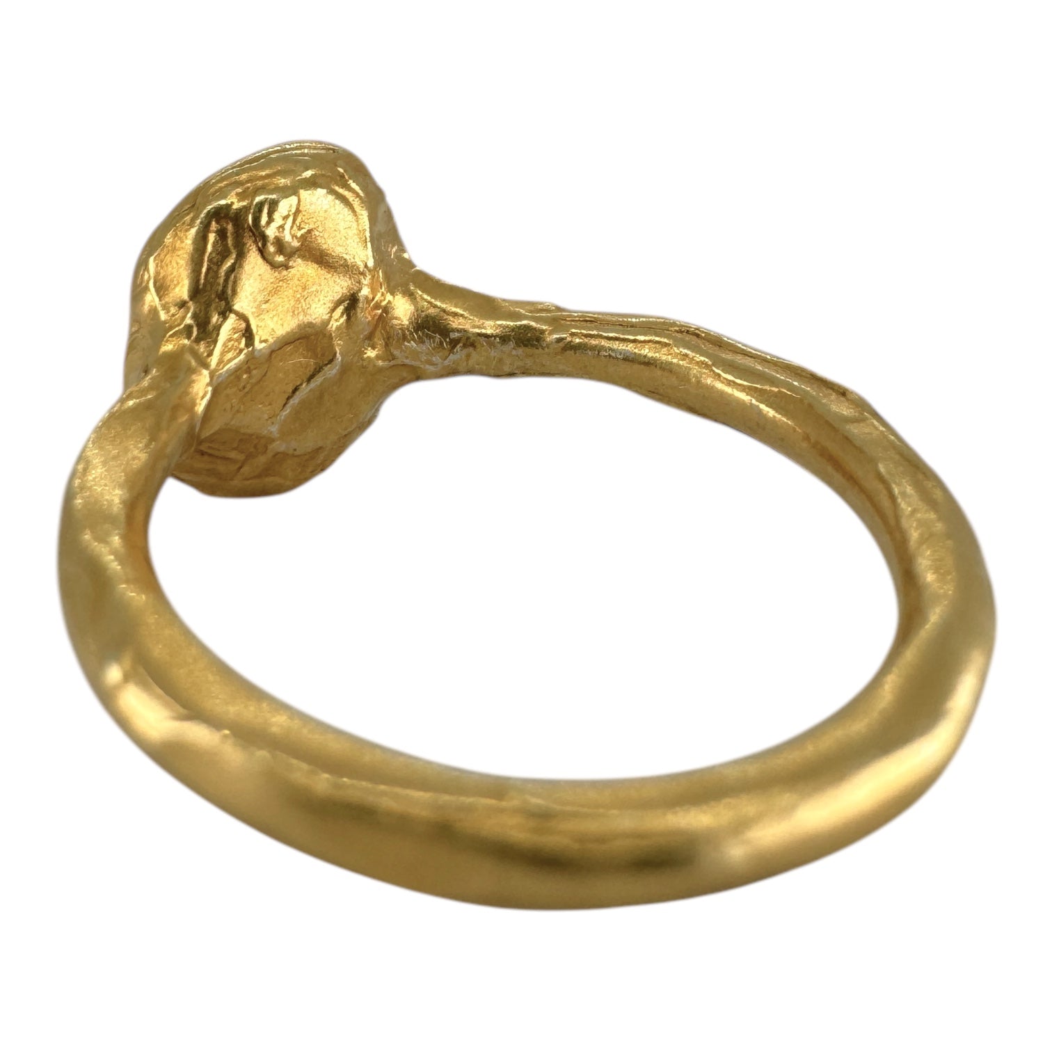 Oval Diamond Engagement Ring in Gold - Divine Feminine