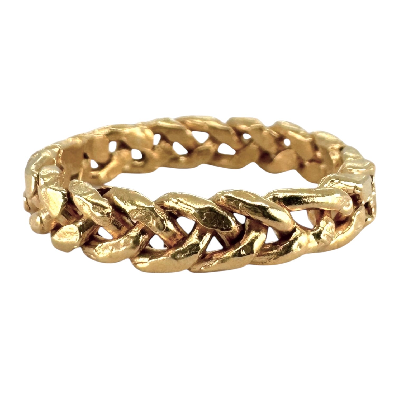 4mm Braided Wedding Band in Gold - Devotion