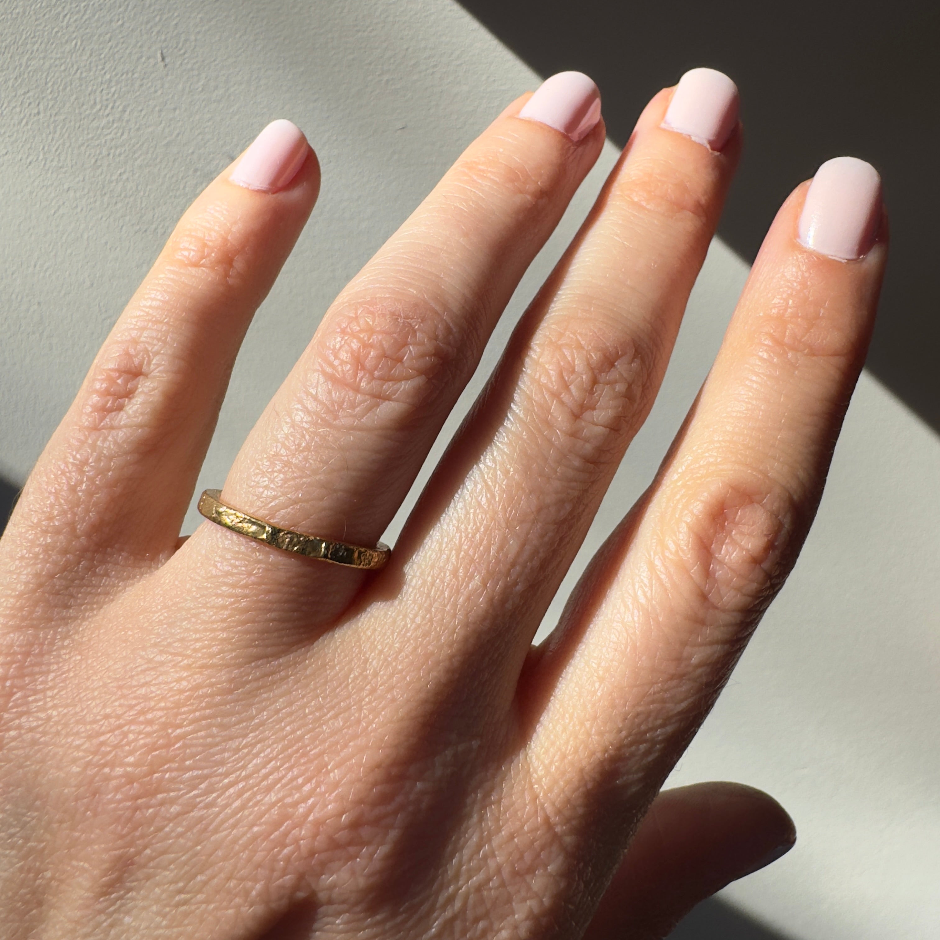 2mm Gold Flat Wedding Band - Guardian