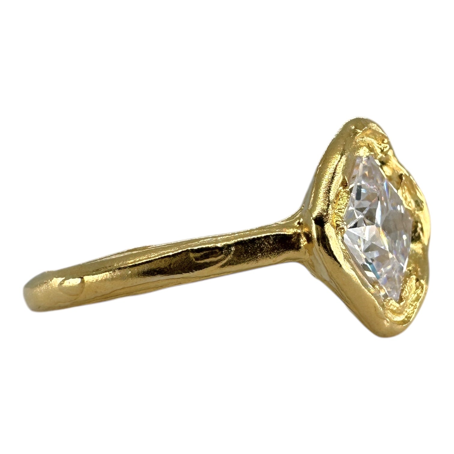 Princess Cut Diamond Engagement Ring in Gold - Starseed