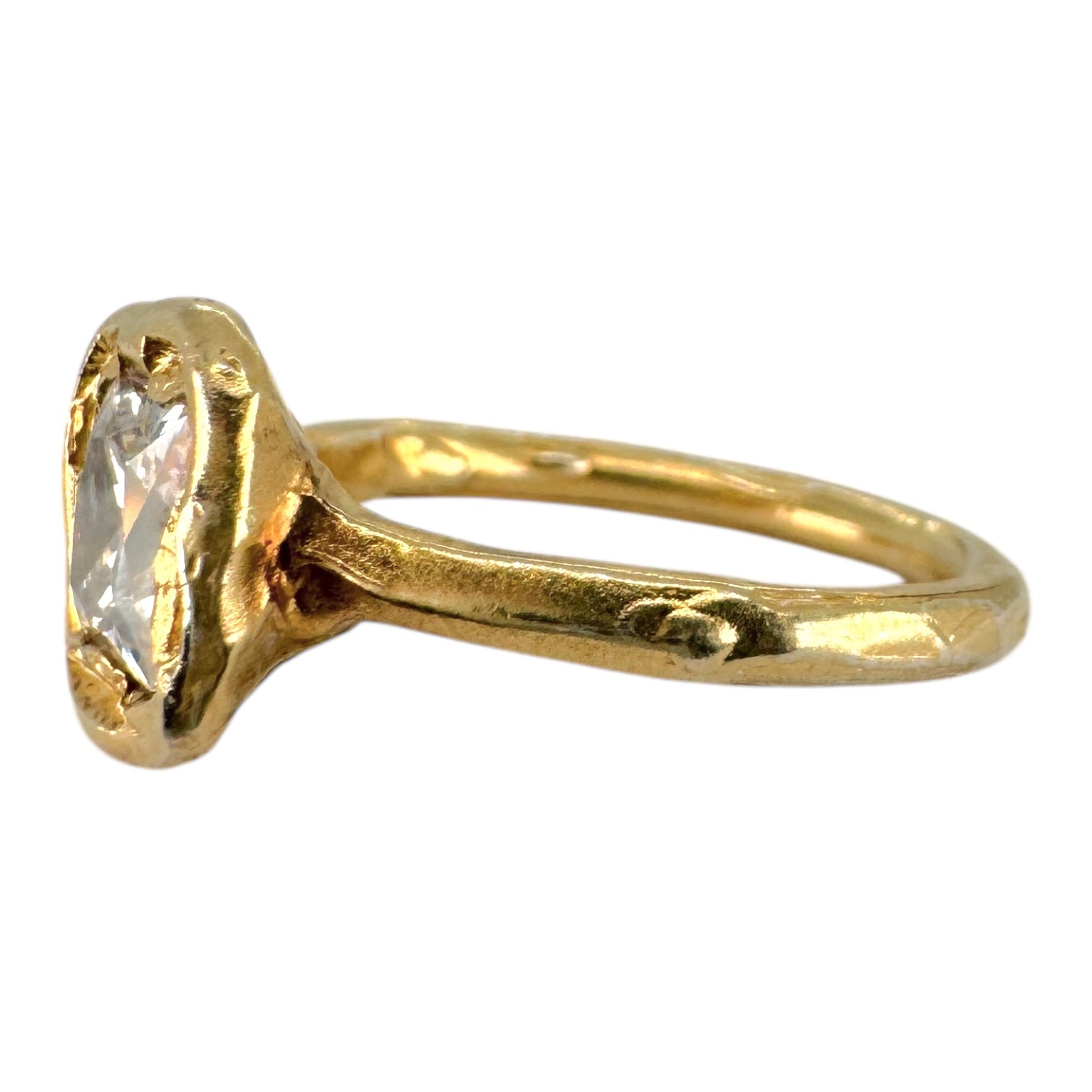Princess Cut Engagement Ring in Gold - High Priestess