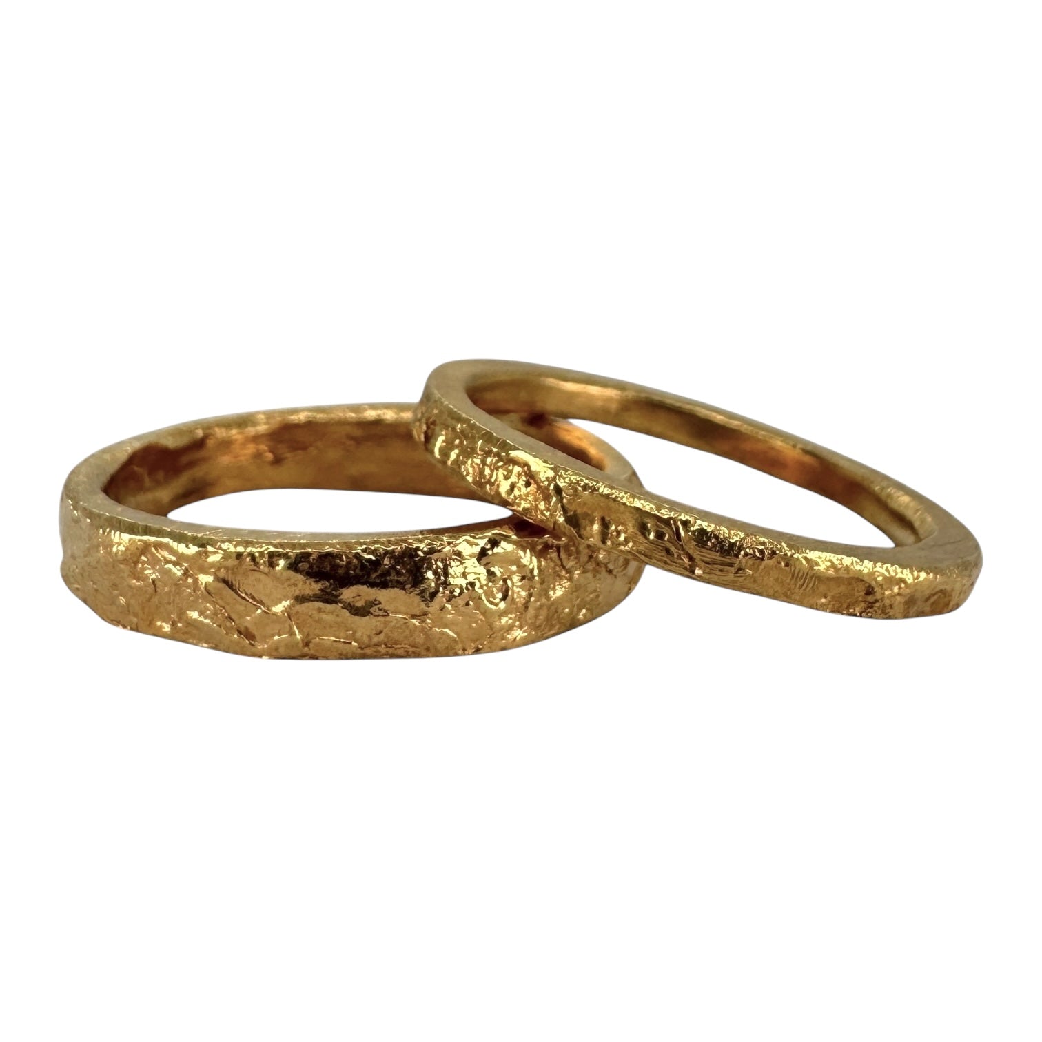 4mm Gold Flat Wedding Band - Guardian