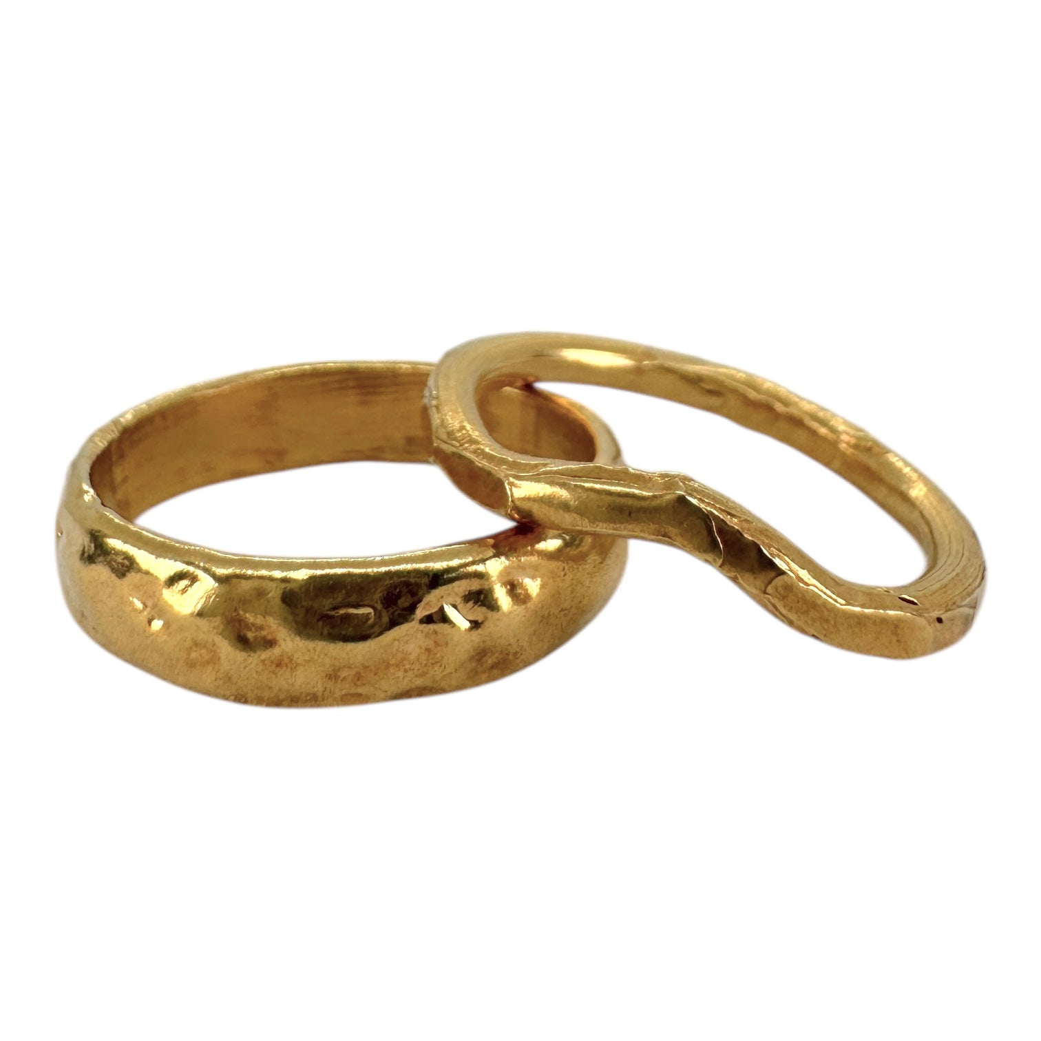 2mm Engagement Fit Wedding band in Gold - Flow
