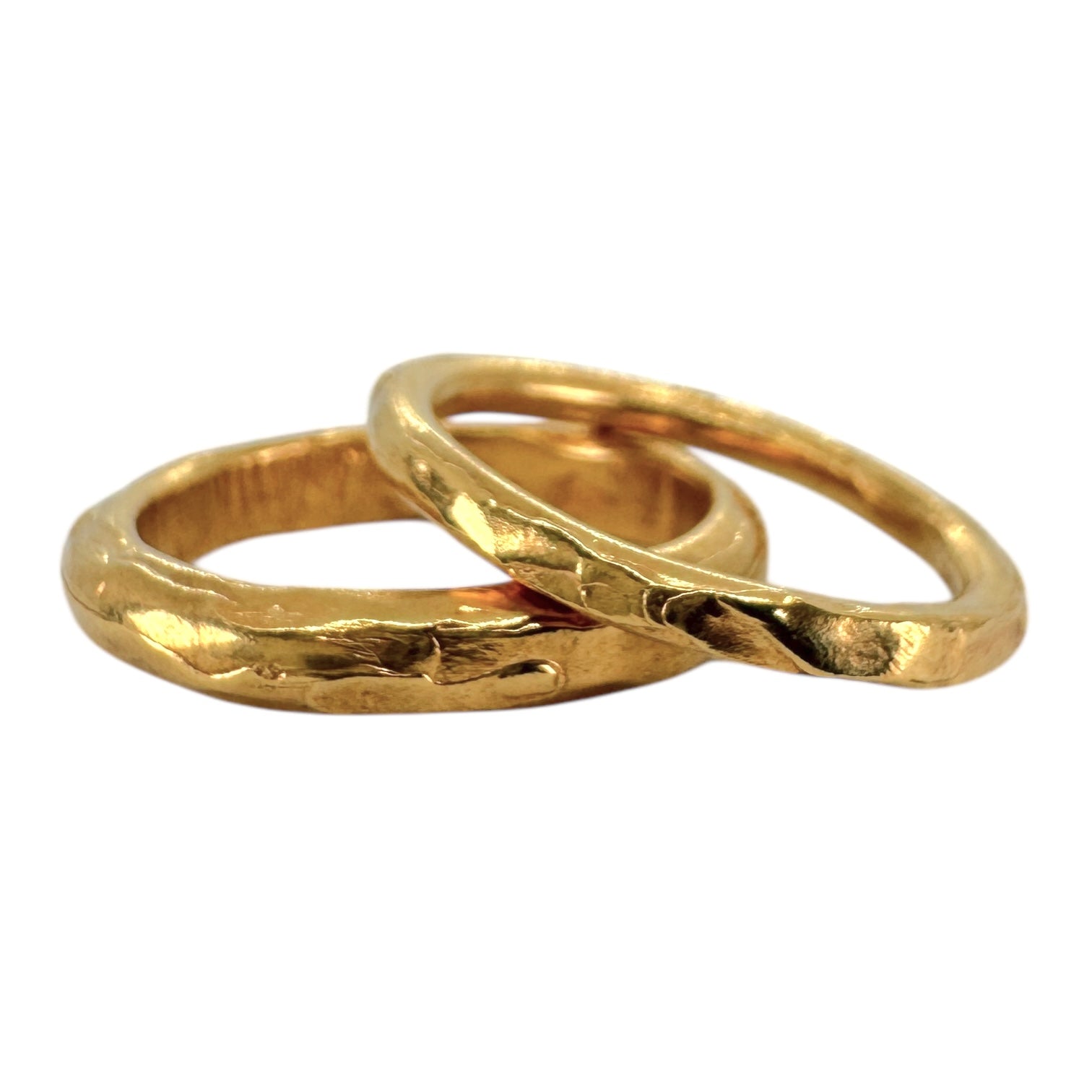 2mm Gold Wedding Band - Flow